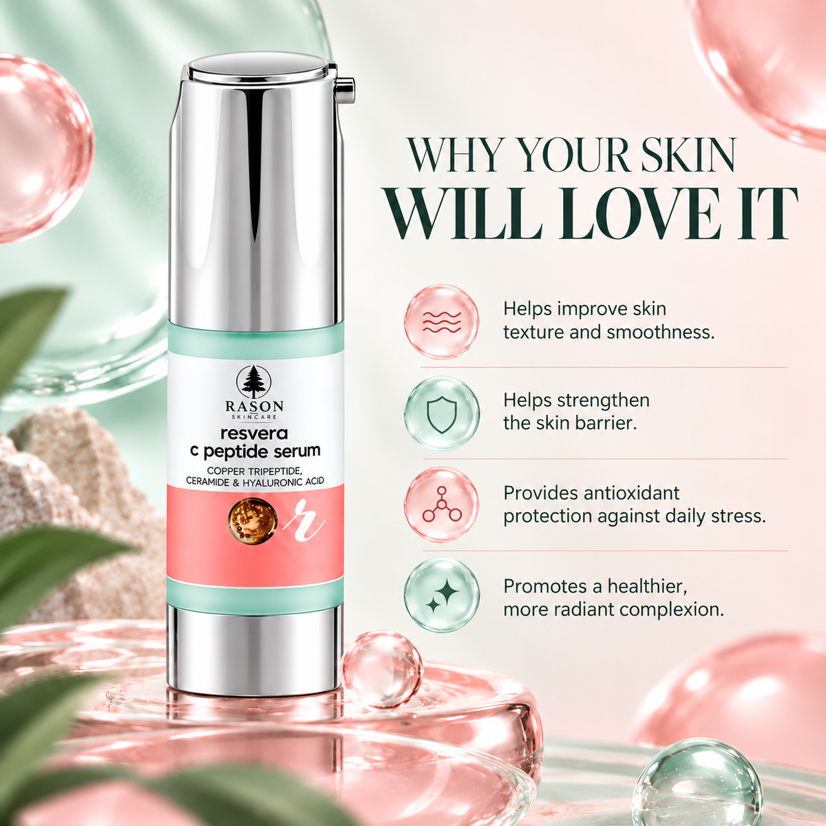 Resvera C.Peptide Serum
