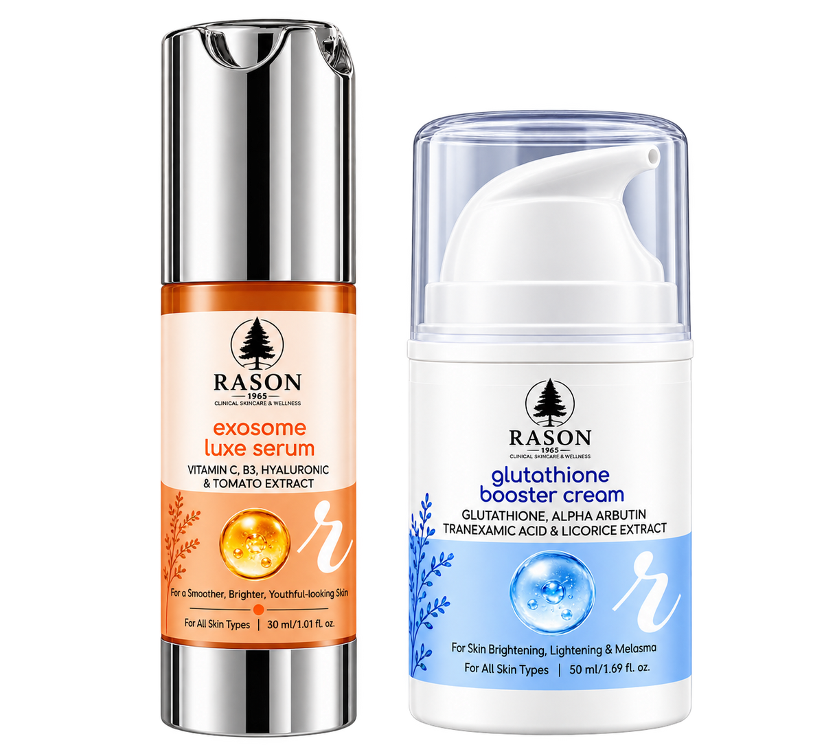 Exosome Luxe Serum & Glutathione Booster Cream Combo
